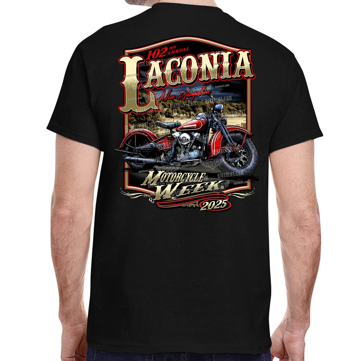 2025 Laconia Motorcycle Week Weirs Beach Bike No - Adult & Kids T-Shirts, Sweatshirts & Hoodies apparel design preview 1