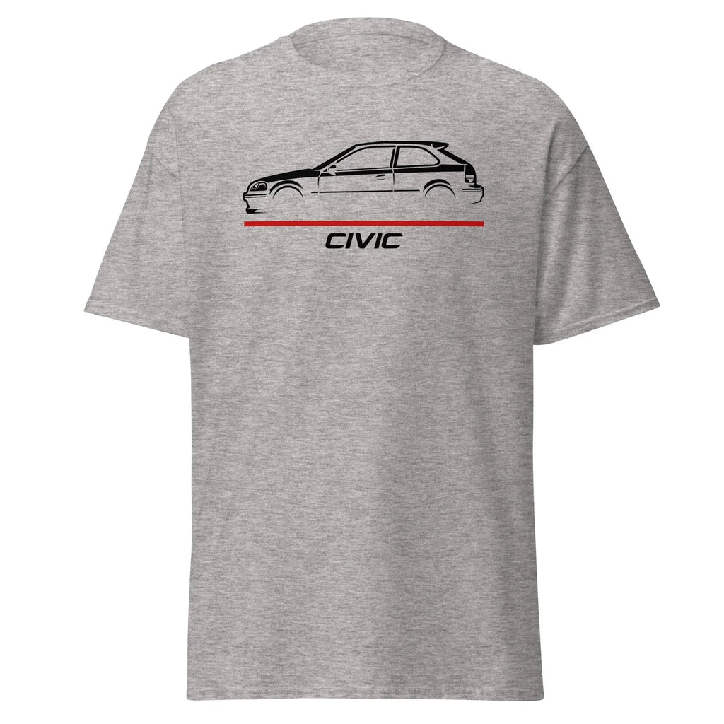 Civic 1996 Ek Hatchback JDM Custom Street Style - Adult & Kids T-Shirts, Sweatshirts & Hoodies apparel design preview 1