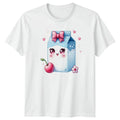 Cute Kawaii Milk Carton Cherry Food Birthday Gift For - Adult & Kids T-Shirts, Sweatshirts & Hoodies apparel design preview 1