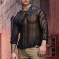 Men Hollow See Through Top Stylish For Casual Wear - Adult & Kids T-Shirts, Sweatshirts & Hoodies apparel design preview 1