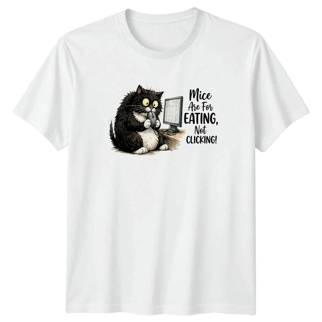 Mice Are For Eating Not Office Humor Cat Gift Him And - Adult & Kids T-Shirts, Sweatshirts & Hoodies apparel design preview 1