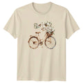 Boho Bicycle With Flowers Floral Cycling Gift For Him - Adult & Kids T-Shirts, Sweatshirts & Hoodies apparel design preview 1