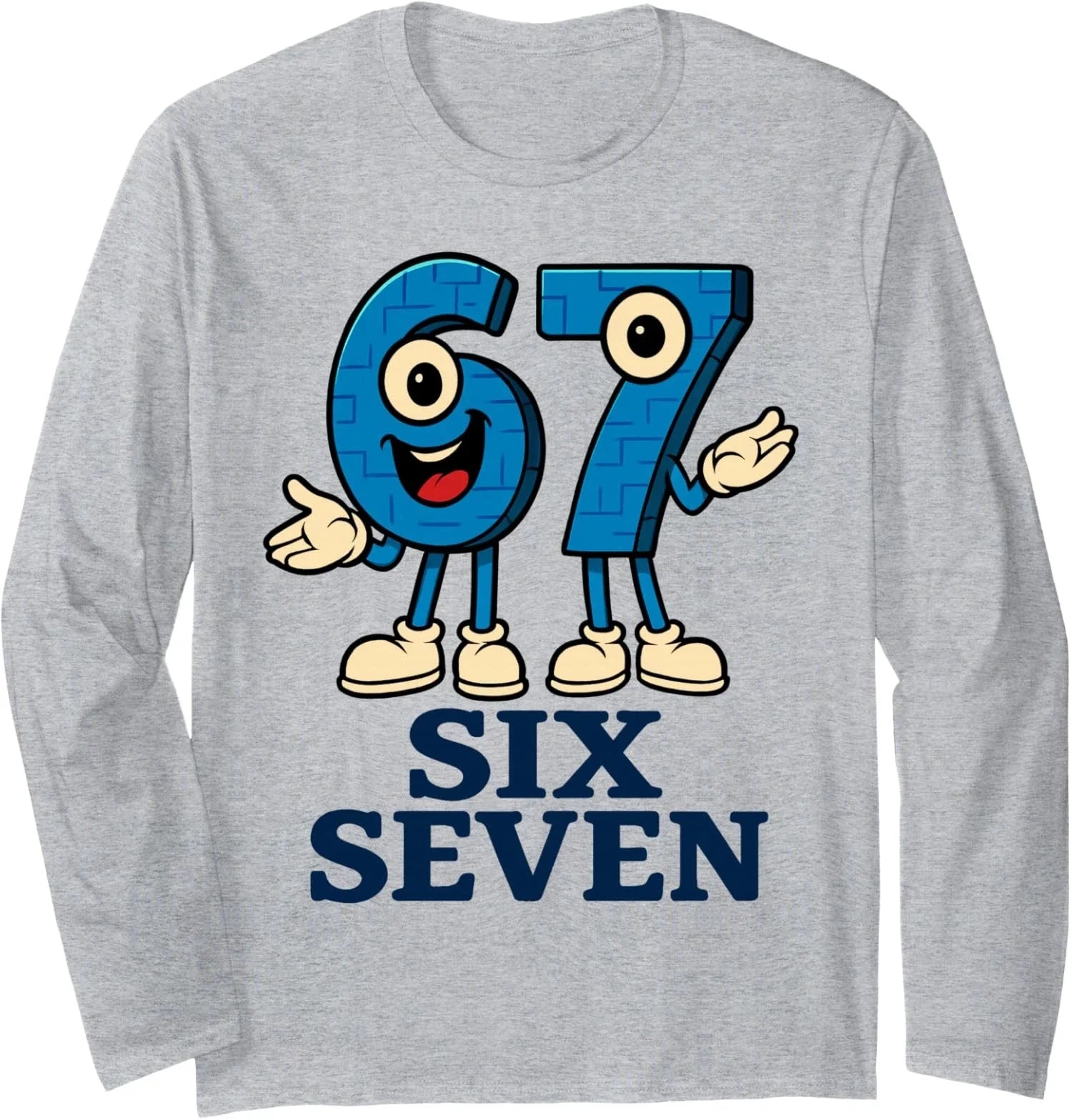 Six Seven Funny Italian Brainrot Gaming Meme - Adult & Kids T-Shirts, Sweatshirts & Hoodies apparel design preview 1