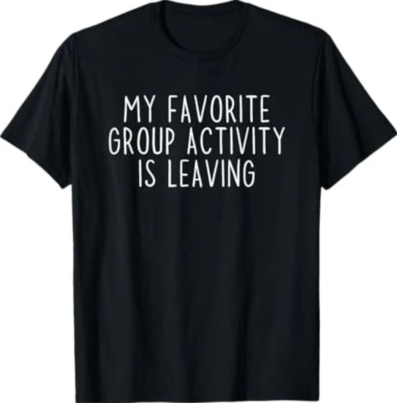 Funny Introvert Antisocial Sarcastic Humorous Black - Adult & Kids T-Shirts, Sweatshirts & Hoodies apparel design preview 1