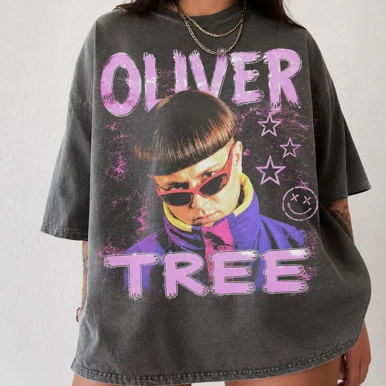 Oliver Tree Retro Y2K Graphic Vintage Music Fan - Adult & Kids T-Shirts, Sweatshirts & Hoodies apparel design preview 1