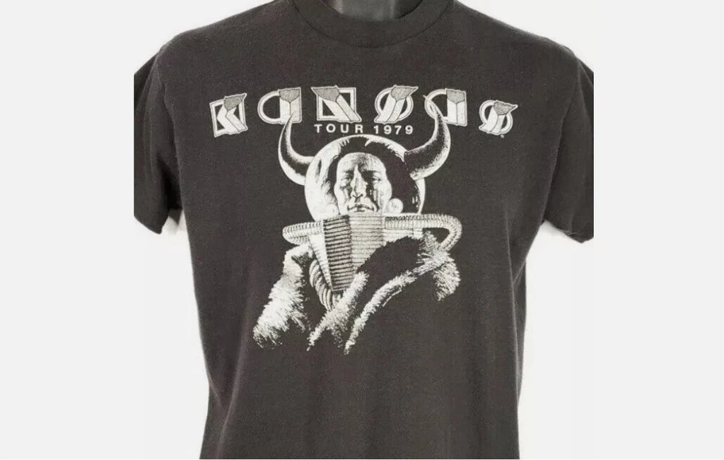KANSAS BAND Vintage 70s 1979 Monolith Tour Native - Adult & Kids T-Shirts, Sweatshirts & Hoodies apparel design preview 1