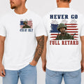Never Go Full R*t*rd 4th of July Vintage Independence - Adult & Kids T-Shirts, Sweatshirts & Hoodies apparel design preview 1