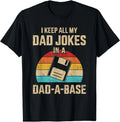 Funny dad Jokes in dad-a-Base Vintage for Father's - Adult & Kids T-Shirts, Sweatshirts & Hoodies apparel design preview 1