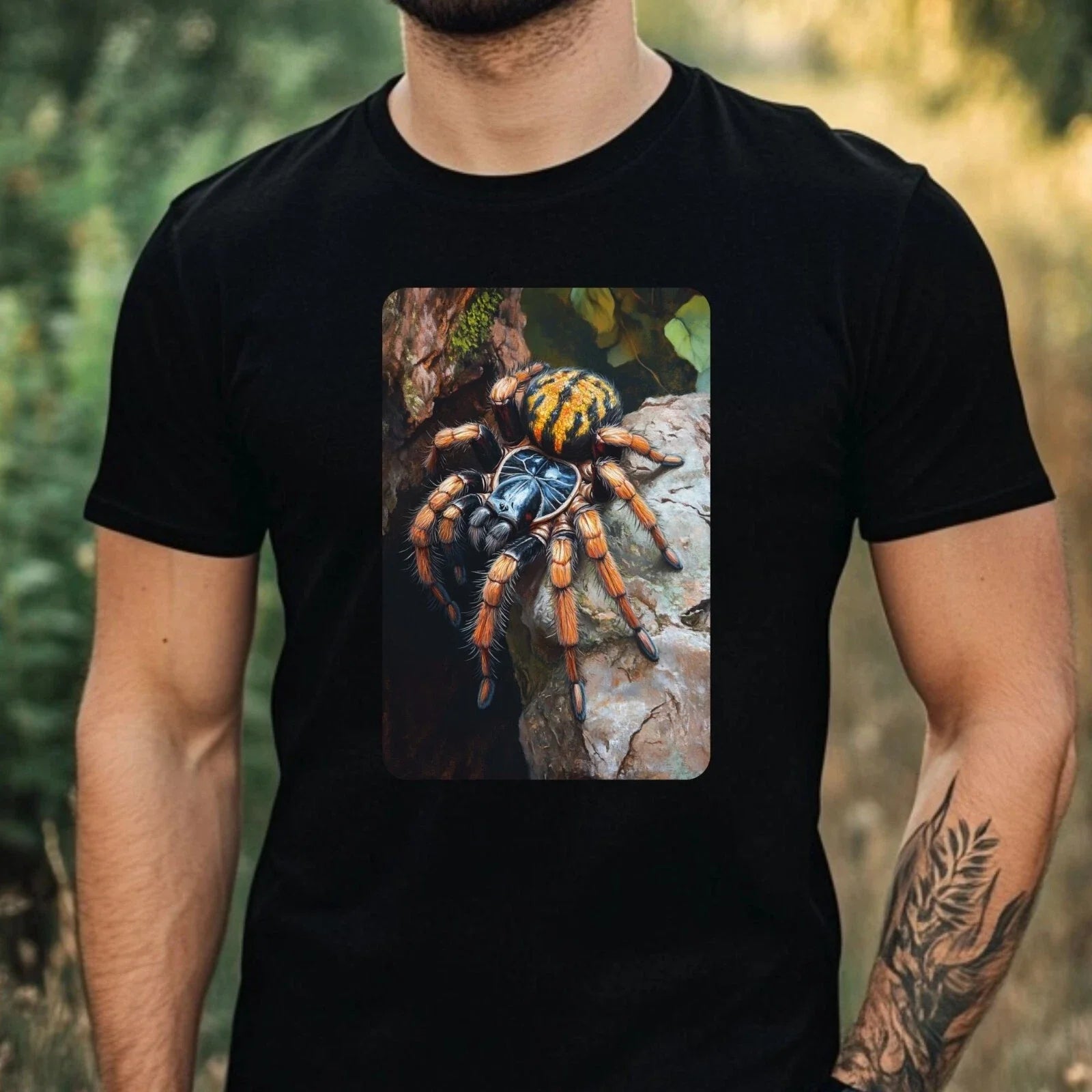 Mens Tarantula Painting Portrait Motif Cotton Size XS - Adult & Kids T-Shirts, Sweatshirts & Hoodies apparel design preview 1