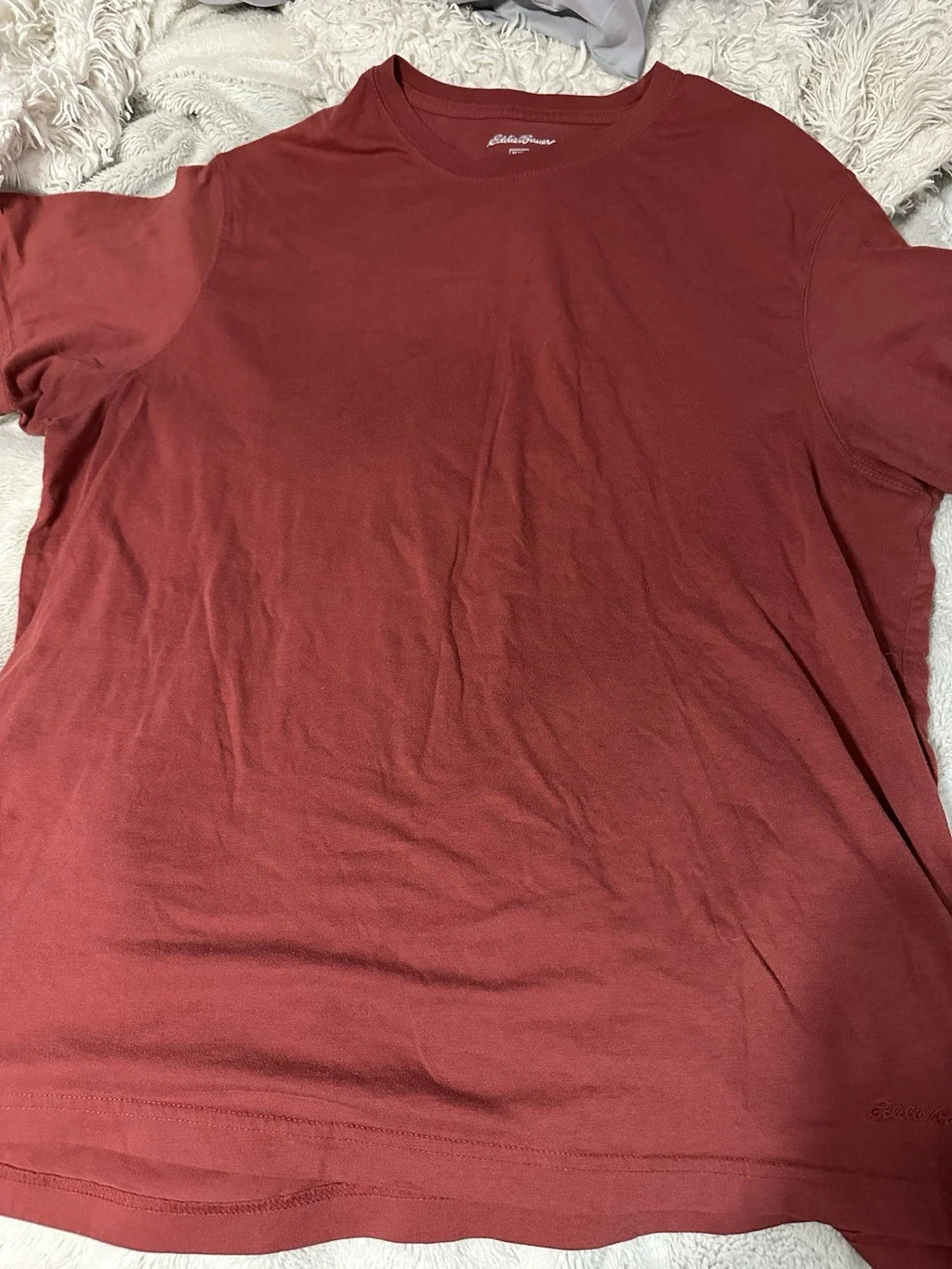 Eddie Bauer Men's Short Sleeve Crew Neck Wine, Cotton - Adult & Kids T-Shirts, Sweatshirts & Hoodies apparel design preview 1