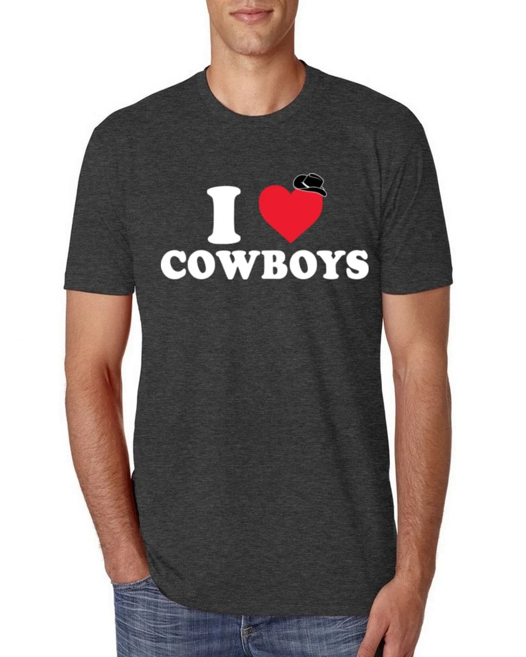 I Heart Cowboys Classic Funny Cowboy Hat Mens Premium - Adult & Kids T-Shirts, Sweatshirts & Hoodies apparel design preview 1