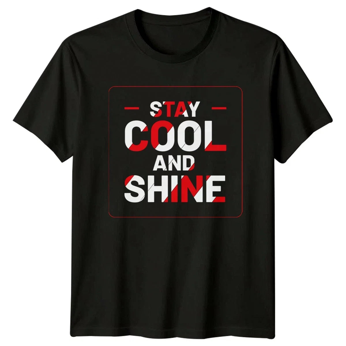 Stay Cool And Shine Minimalist Positivity Birthday - Adult & Kids T-Shirts, Sweatshirts & Hoodies apparel design preview 1