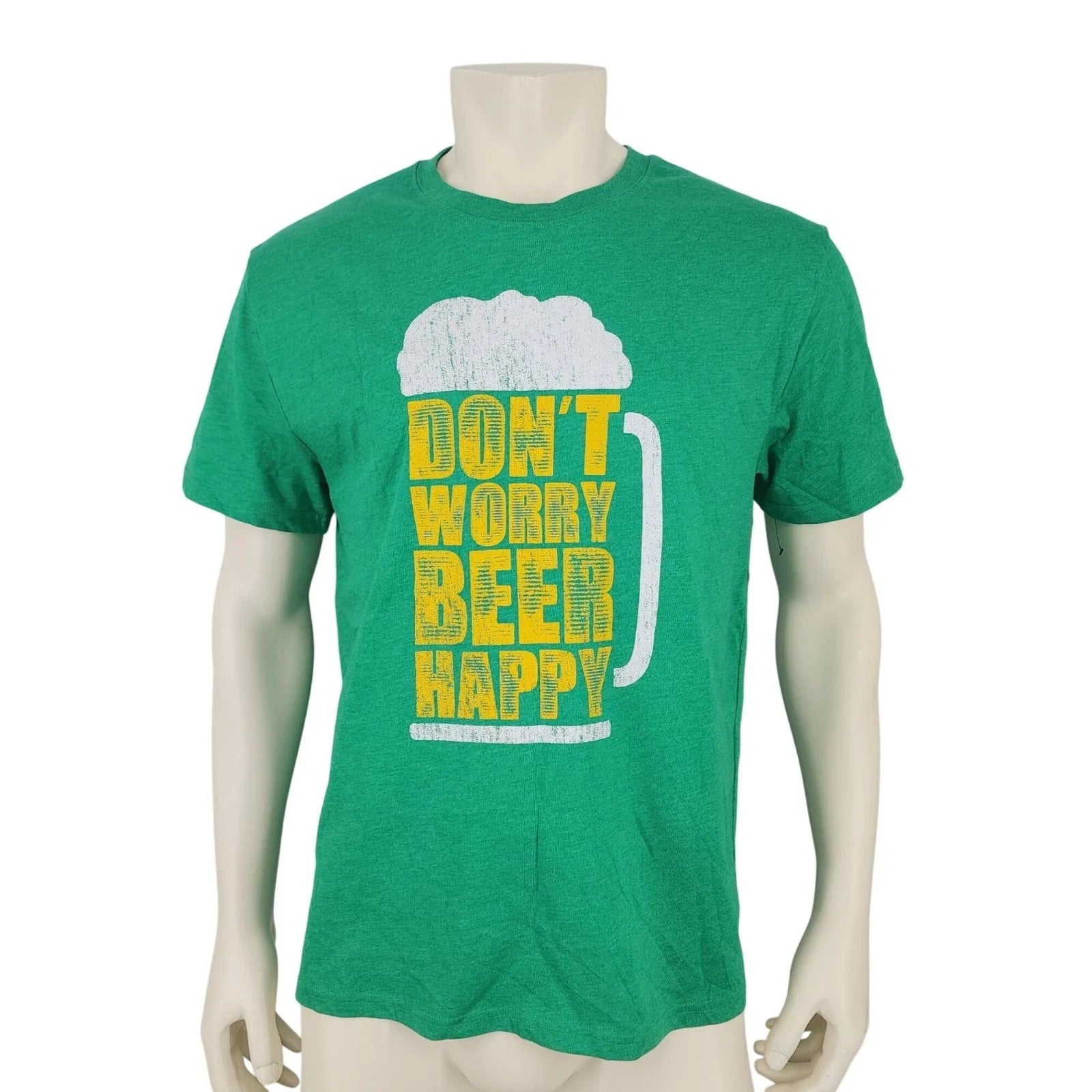 Unisex Press Lab NWOT Don't Worry Beer Happy Green - Adult & Kids T-Shirts, Sweatshirts & Hoodies apparel design preview 1