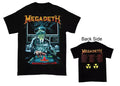 1990 Megadeth Rust in Peace Tour Black Double Side - Adult & Kids T-Shirts, Sweatshirts & Hoodies apparel design preview 1