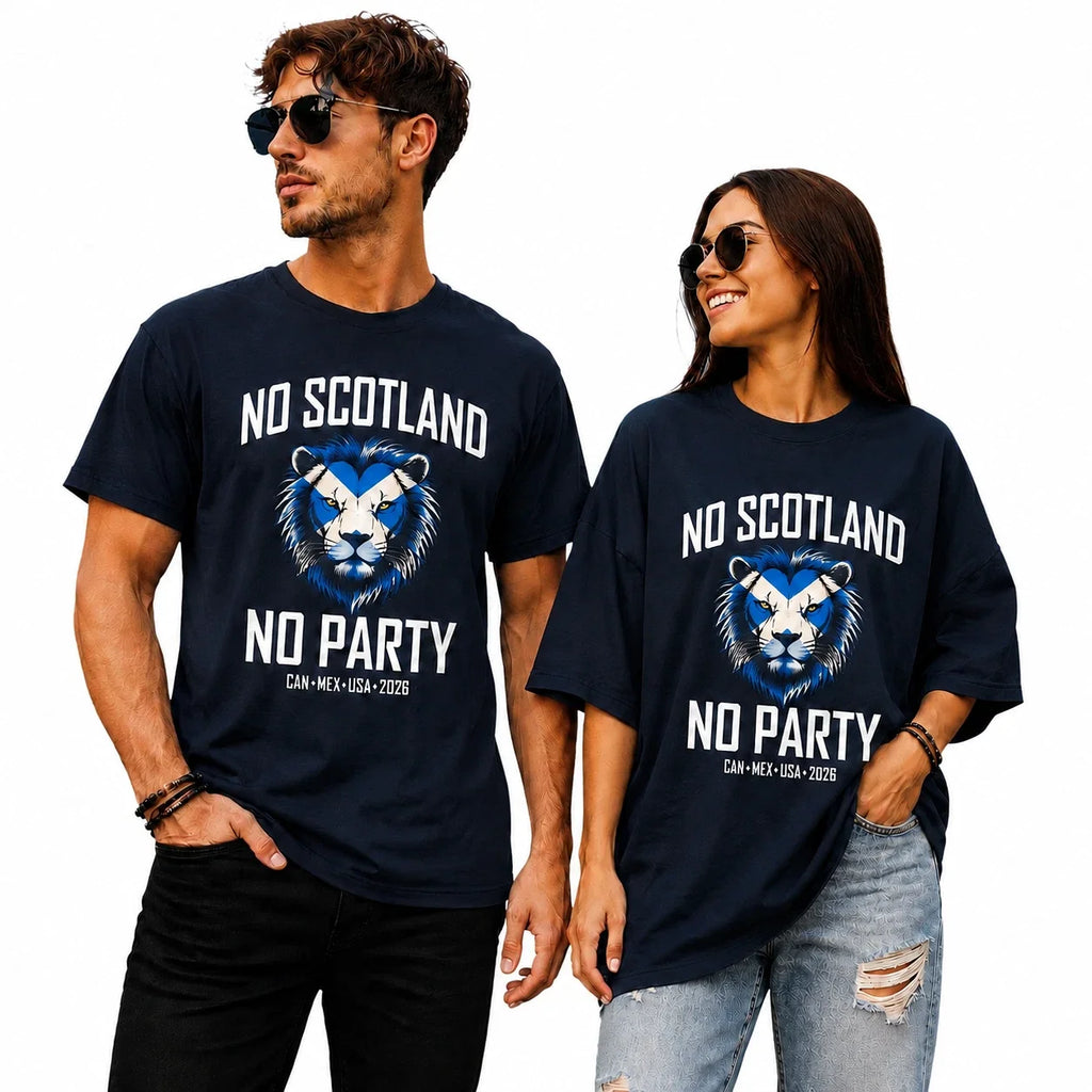 Scotland Lion Supporter Graphic No Party Gift - Adult & Kids T-Shirts, Sweatshirts & Hoodies apparel design preview 1