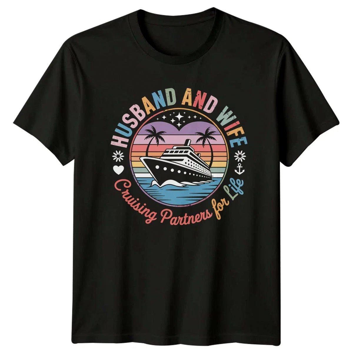 Husband And Wife Cruising Partners For Life - Adult & Kids T-Shirts, Sweatshirts & Hoodies apparel design preview 1