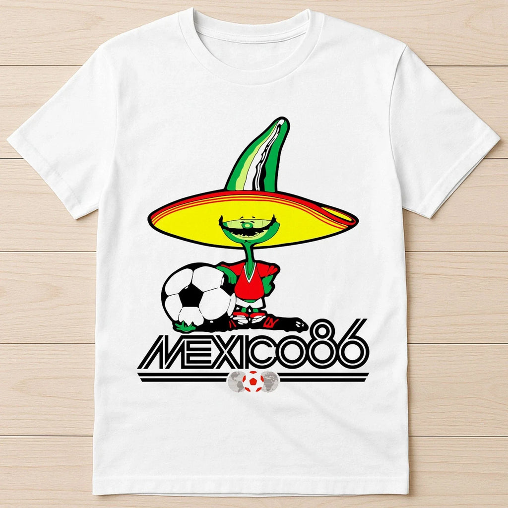 Mexico 86 World Cup Soccer 80s 90s Football Argentina - Adult & Kids T-Shirts, Sweatshirts & Hoodies apparel design preview 1