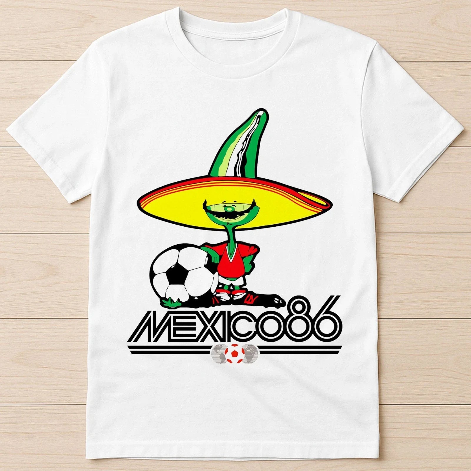 Mexico 86 World Cup Soccer 80s 90s Football Argentina - Adult & Kids T-Shirts, Sweatshirts & Hoodies apparel design preview 1