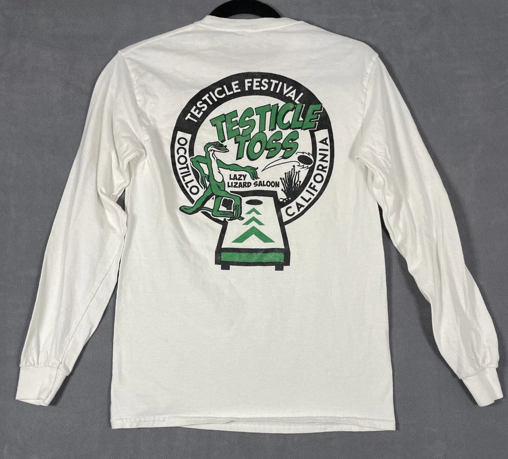 Testicle Festival toss Lazy Lizard Saloon Ocotillo - Adult & Kids T-Shirts, Sweatshirts & Hoodies apparel design preview 1