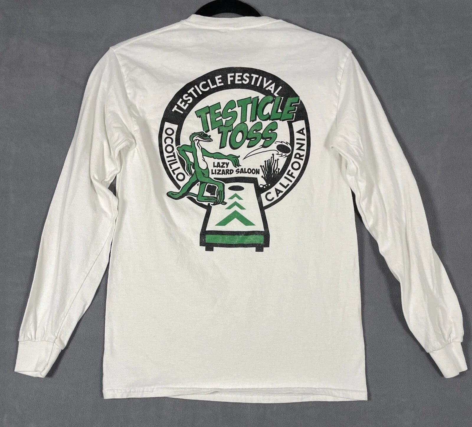 Testicle Festival toss Lazy Lizard Saloon Ocotillo - Adult & Kids T-Shirts, Sweatshirts & Hoodies apparel design preview 1