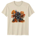 Vintage Victorian Autumn House Gothic Architecture - Adult & Kids T-Shirts, Sweatshirts & Hoodies apparel design preview 1