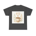 Cozy Scene Of Coffee Cup With Steam Forming A Heart - Adult & Kids T-Shirts, Sweatshirts & Hoodies apparel design preview 1