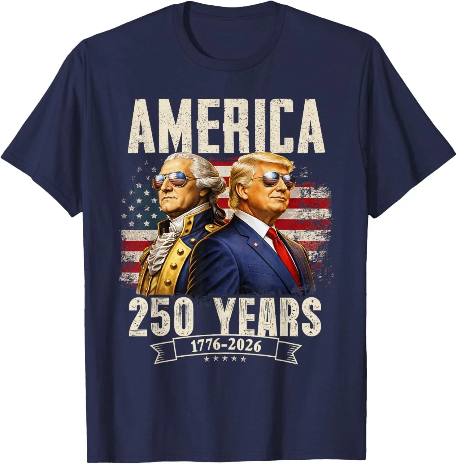 Funny 250 Years America Anniversary 250th Trump - Adult & Kids T-Shirts, Sweatshirts & Hoodies apparel design preview 1