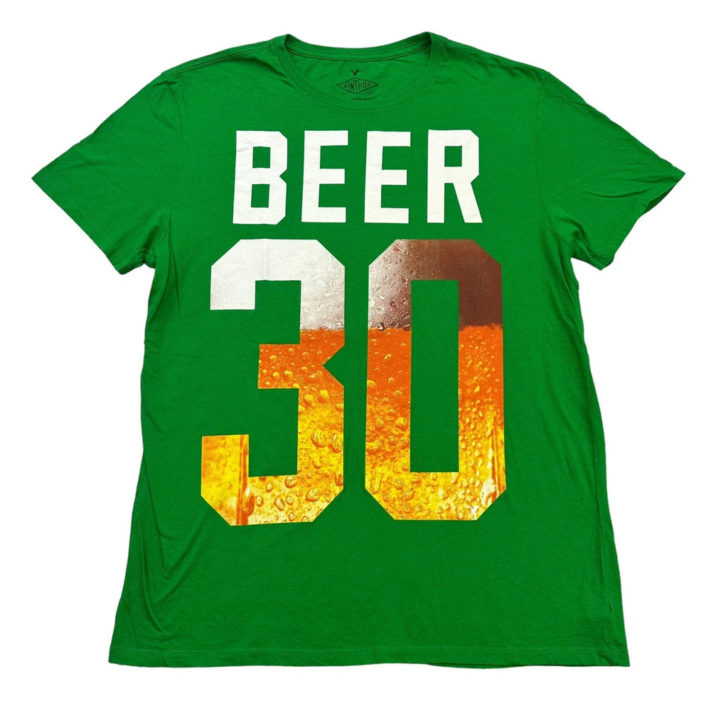 American Eagle Mens Large L Green Beer 30 Vintage Fit - Adult & Kids T-Shirts, Sweatshirts & Hoodies apparel design preview 1