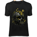 Mystical Skull Nature Art Moss, Vines, Wildflowers - Adult & Kids T-Shirts, Sweatshirts & Hoodies apparel design preview 1