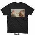 Funny Cat Slap Sarcastic Creation Of Adam Meme Lover - Adult & Kids T-Shirts, Sweatshirts & Hoodies apparel design preview 1