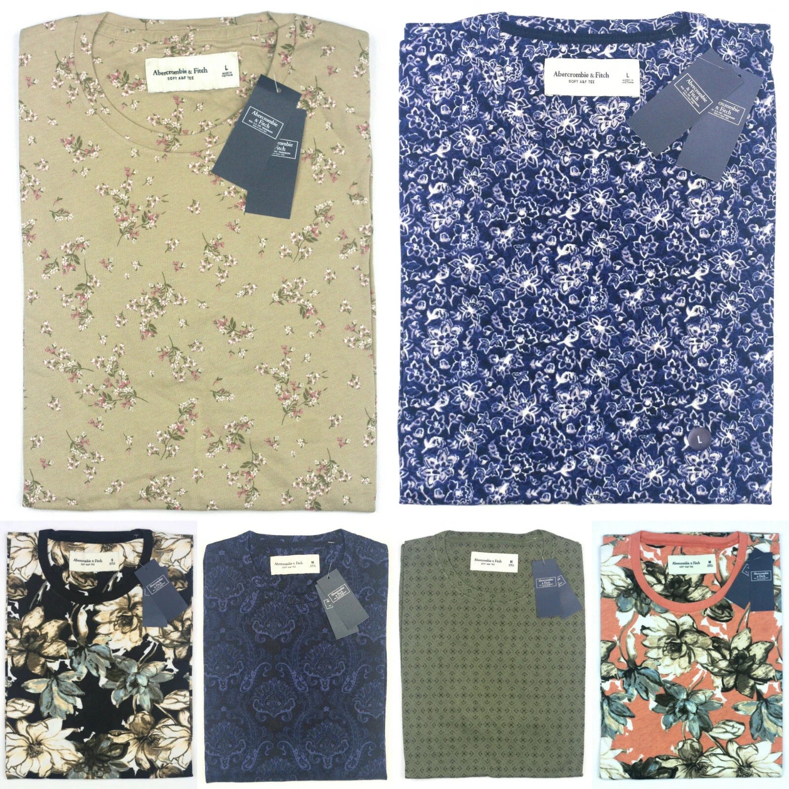 Abercrombie Fitch Crew neck Short Sleeve Floral - Adult & Kids T-Shirts, Sweatshirts & Hoodies apparel design preview 1