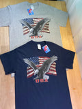 New Men's Home Of The Brave Patriotic says USA with - Adult & Kids T-Shirts, Sweatshirts & Hoodies apparel design preview 1