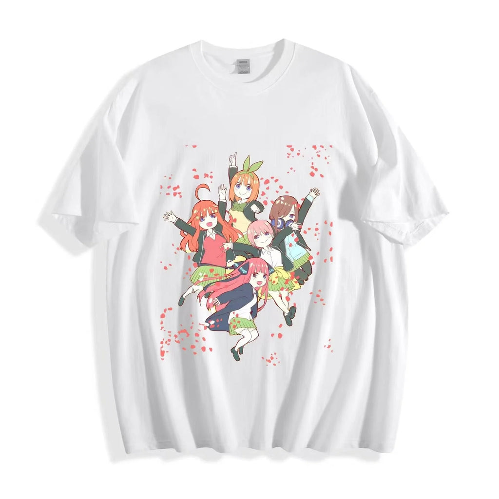 Quintessential Quintuplets Sisters -School Anime - Adult & Kids T-Shirts, Sweatshirts & Hoodies apparel design preview 1