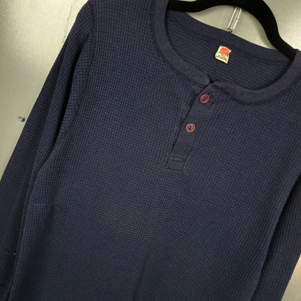 Hanes Vintage 70s Waffle Thermal Small Grunge Henley - Adult & Kids T-Shirts, Sweatshirts & Hoodies apparel design preview 1