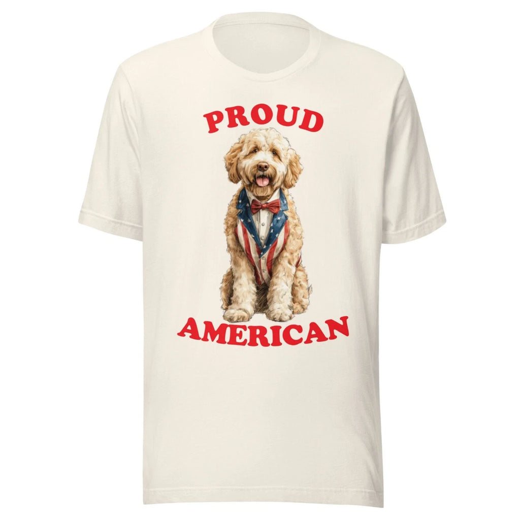 GOLDENDOODLE PATRIOTIC 4TH JULY AMERICAN ADULT ALL - Adult & Kids T-Shirts, Sweatshirts & Hoodies apparel design preview 1