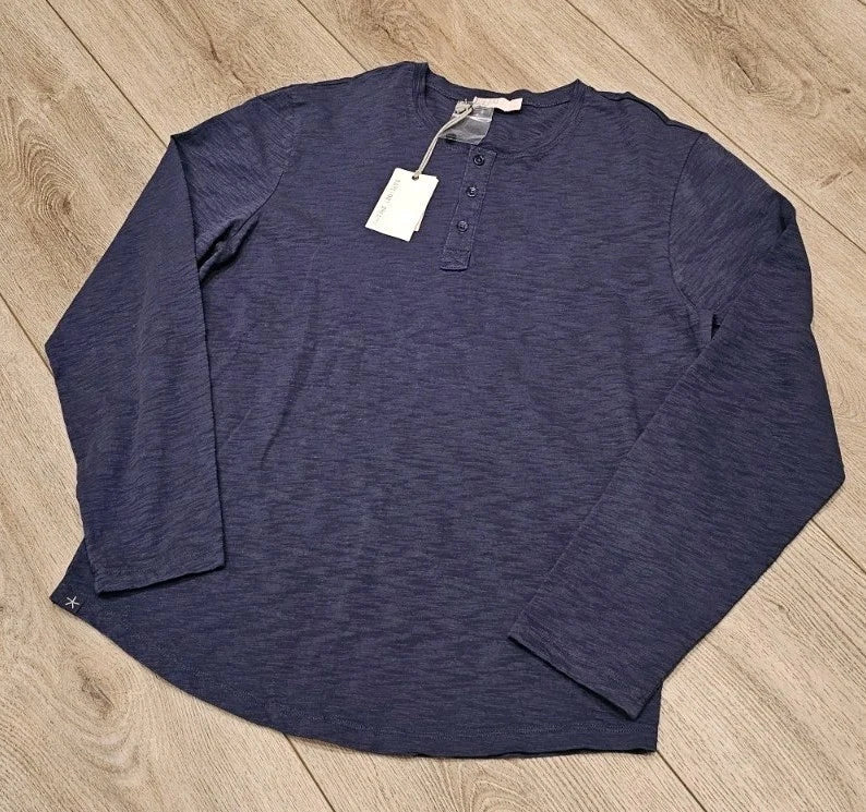 Barefoot Dreams Henley w/placket Cotton Sz L - Adult & Kids T-Shirts, Sweatshirts & Hoodies apparel design preview 1