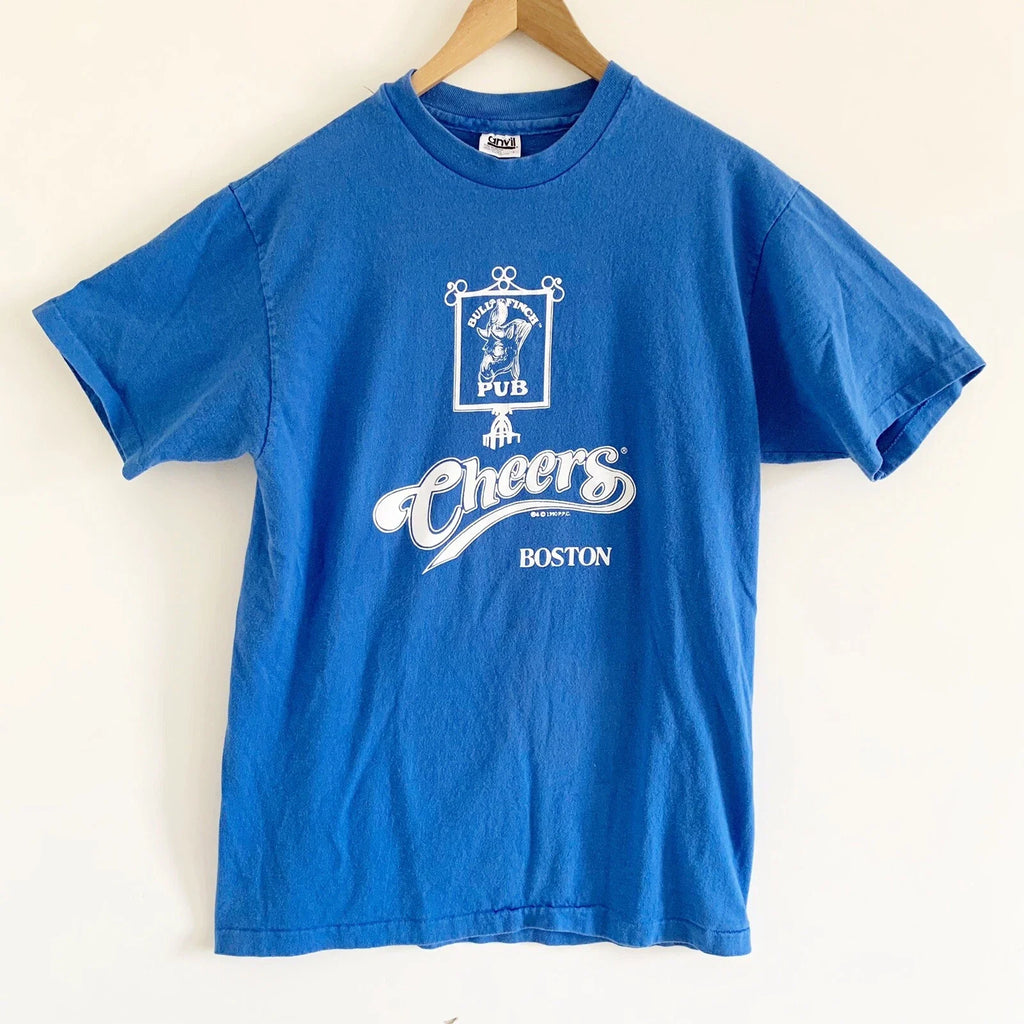 Vintage Cheers Blue Large - Adult & Kids T-Shirts, Sweatshirts & Hoodies apparel design preview 1