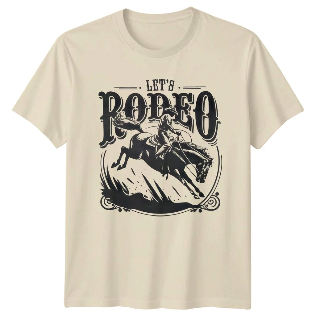 Lets Rodeo Bronco Riding Fathers Day Gift For Him And - Adult & Kids T-Shirts, Sweatshirts & Hoodies apparel design preview 1