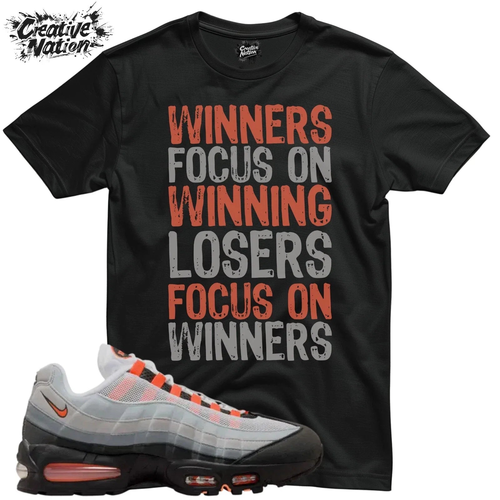 To Match Air Max 95 OG Big Bubble Bright Mandarin Gym - Adult & Kids T-Shirts, Sweatshirts & Hoodies apparel design preview 1