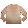 MODE OF ONE Mens Tan Red Stripe Crew Neck Cotton Size - Adult & Kids T-Shirts, Sweatshirts & Hoodies apparel design preview 1