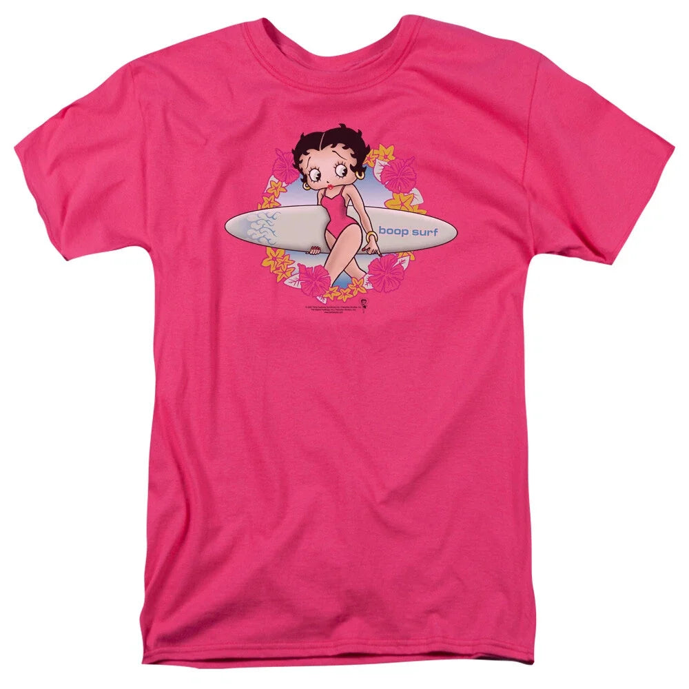 Betty Boop Surf" - Adult & Kids T-Shirts, Sweatshirts & Hoodies apparel design preview 1