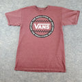 Vans Mens Small Red Crew Neck Short Sleeve Graphic - Adult & Kids T-Shirts, Sweatshirts & Hoodies apparel design preview 1