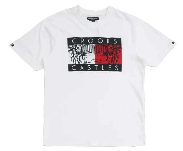 "Crooks Castles Figure White Short Sleeve XL - Adult & Kids T-Shirts, Sweatshirts & Hoodies apparel design preview 1