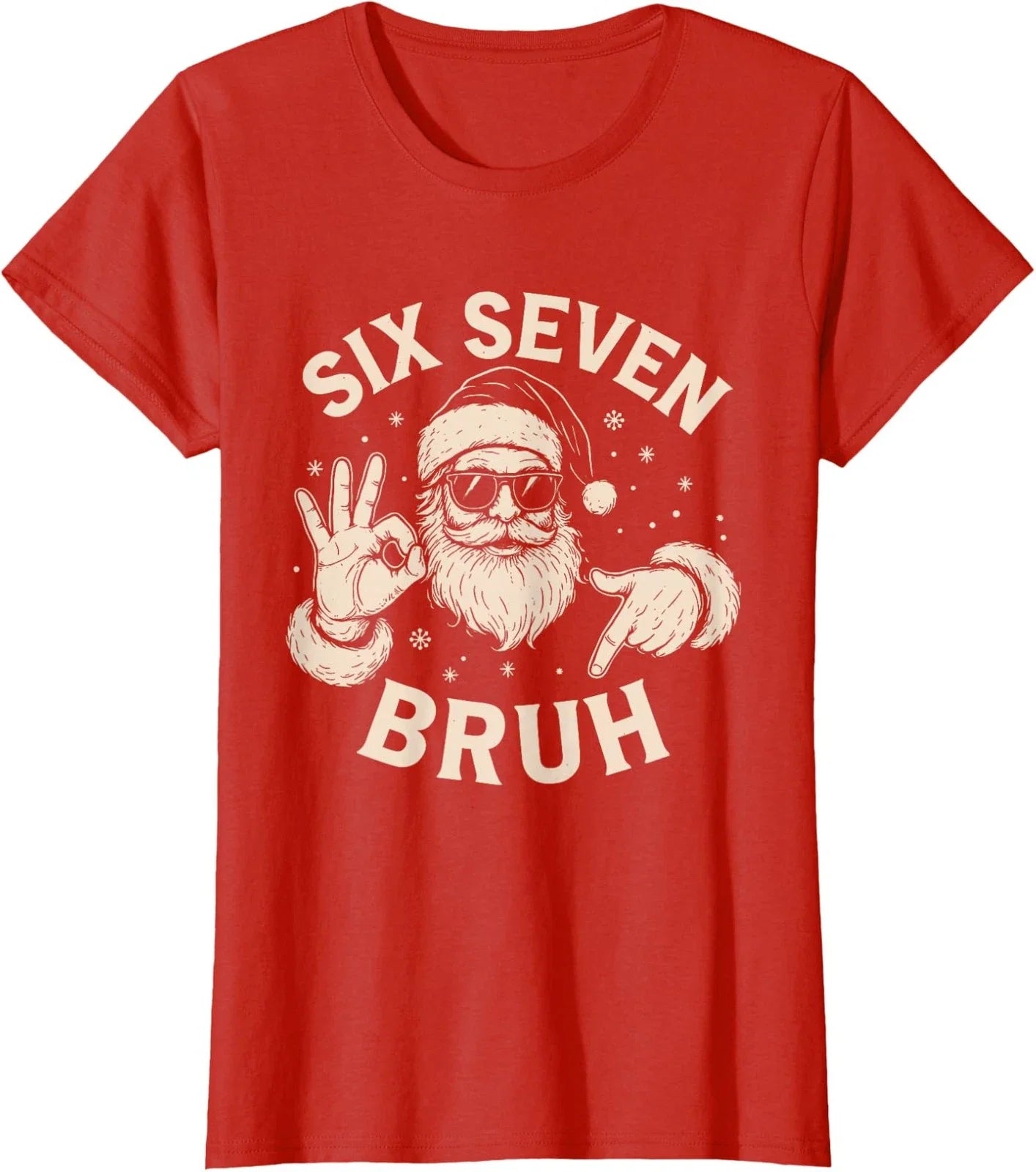 Bruh 67 Christmas Santa Six Seven Meme Xmas Graphic - Adult & Kids T-Shirts, Sweatshirts & Hoodies apparel design preview 1