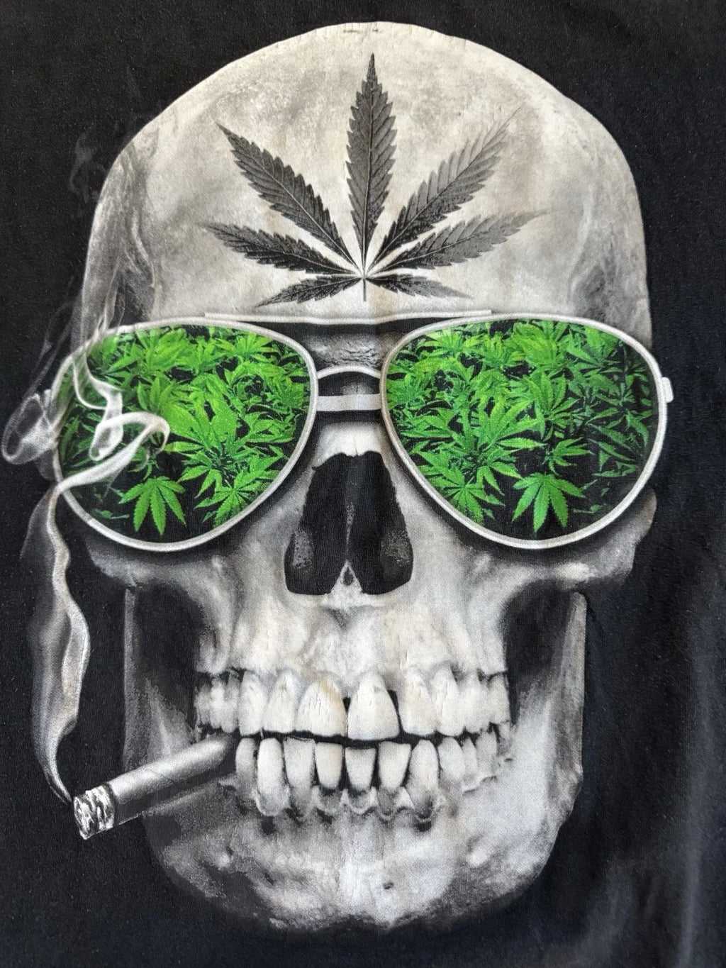 Skull Face Rare Graphic Art Black sz Large Short - Adult & Kids T-Shirts, Sweatshirts & Hoodies apparel design preview 1