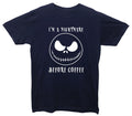 I'm A Nightmare Before Coffee Funny Printed (Jack - Adult & Kids T-Shirts, Sweatshirts & Hoodies apparel design preview 1