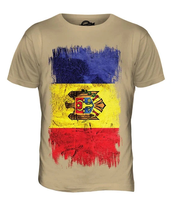 MOLDOVA GRUNGE FLAG MENS XS S M L XL 2XL 3XL 4XL 5XL - Adult & Kids T-Shirts, Sweatshirts & Hoodies apparel design preview 1