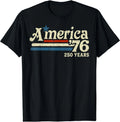 America 76 Retro 250 Years 1776 2026 250th - Adult & Kids T-Shirts, Sweatshirts & Hoodies apparel design preview 1