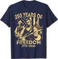 Abraham Lincoln Playing Guitar 4th July 250th - Adult & Kids T-Shirts, Sweatshirts & Hoodies apparel design preview 1