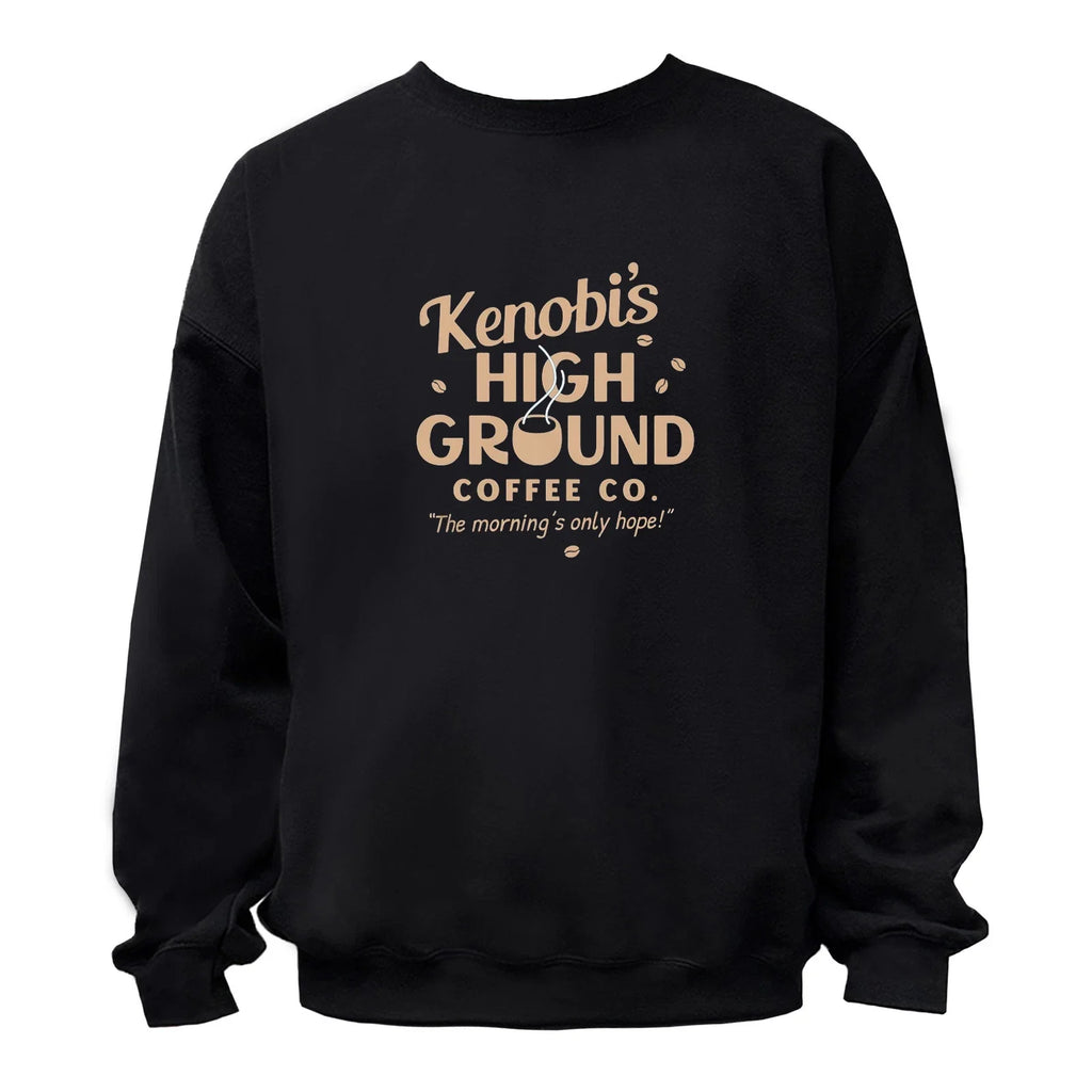 Kenobi's High Ground Coffee Co. Unisex Women Men - Adult & Kids T-Shirts, Sweatshirts & Hoodies apparel design preview 1